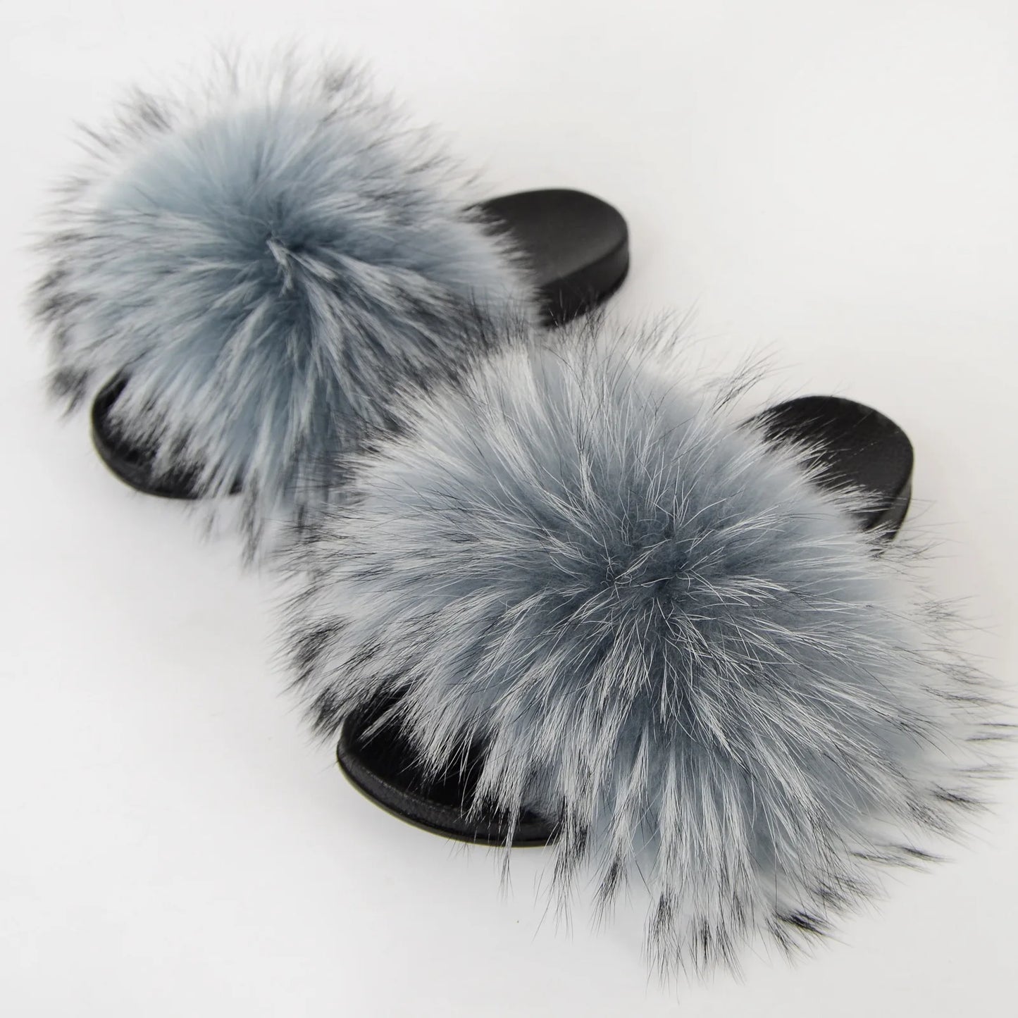 Assorted Multi-Colour Fur Slippers