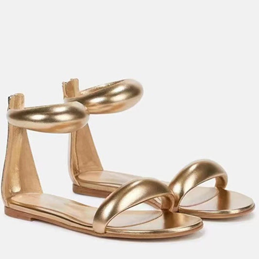 "Bijoux" Flat Zipper Sandals Inspired by Gianvito Rossi