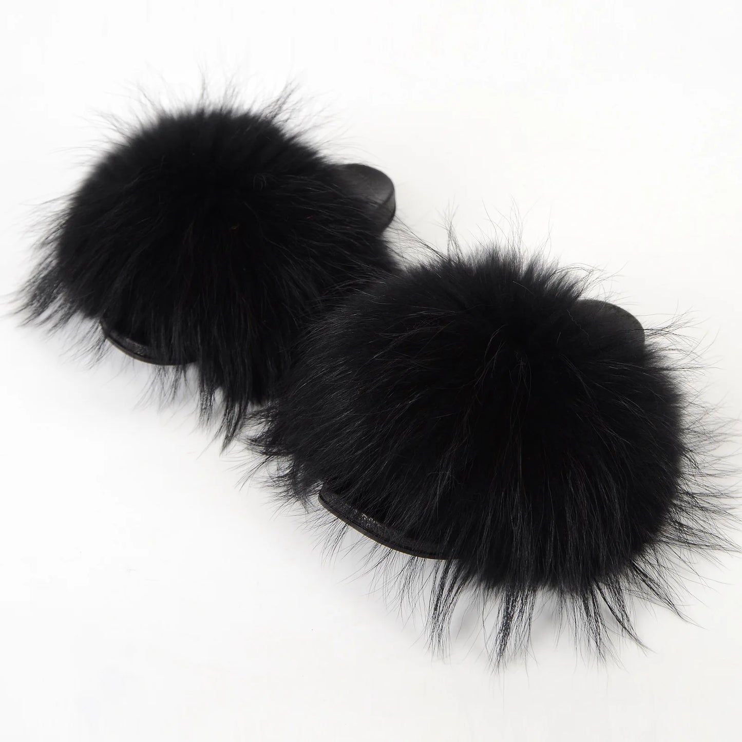 Assorted Multi-Colour Fur Slippers