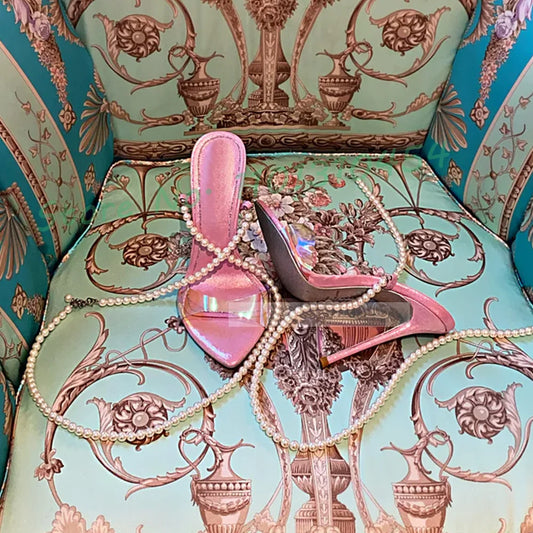 Pearl Strap High Heel Sandals
