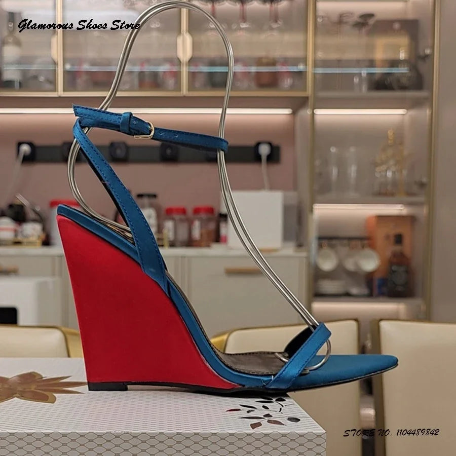 "Salomé" Wedge Sandals Inspired By Saint Laurent