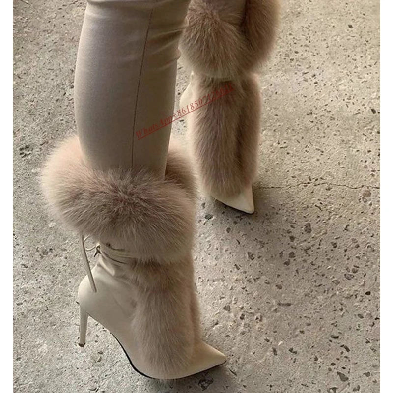 Fur Boots Inspired by IceQueen