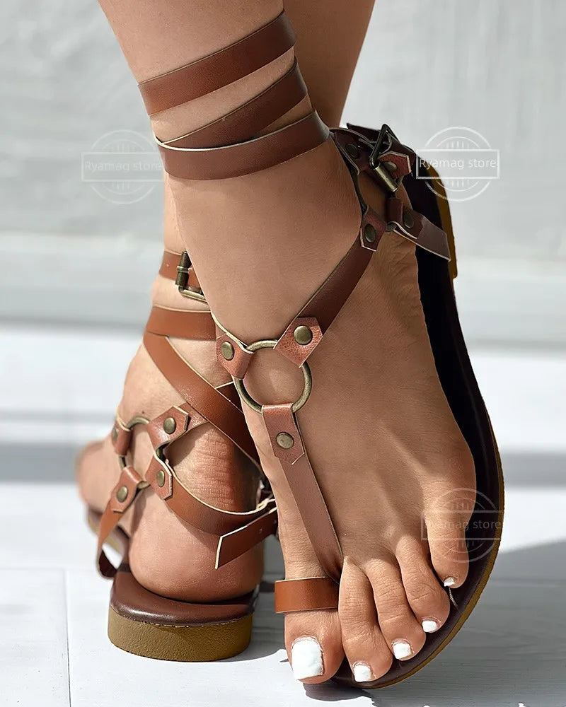 Roman Lace-up Sandals