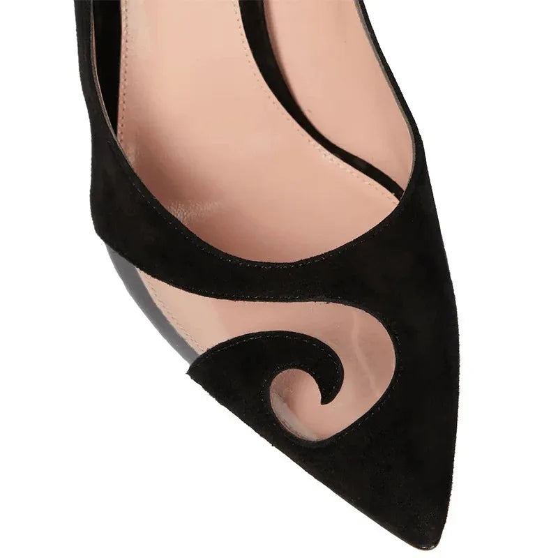 "Ribbon D'Orsay" High Heel Pumps Inspired By Gianvito Rossi