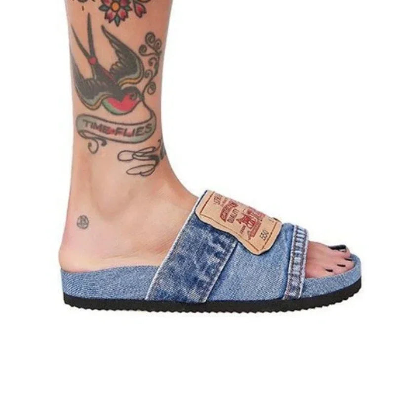 Levis inspired Denim Slipper