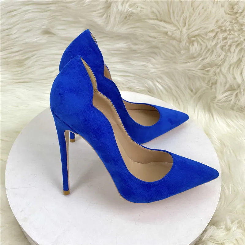 Blue High Heel Stiletto Pumps