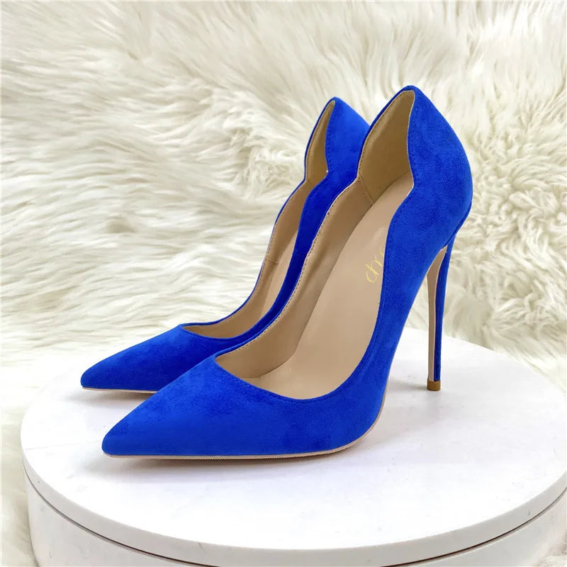 Blue High Heel Stiletto Pumps