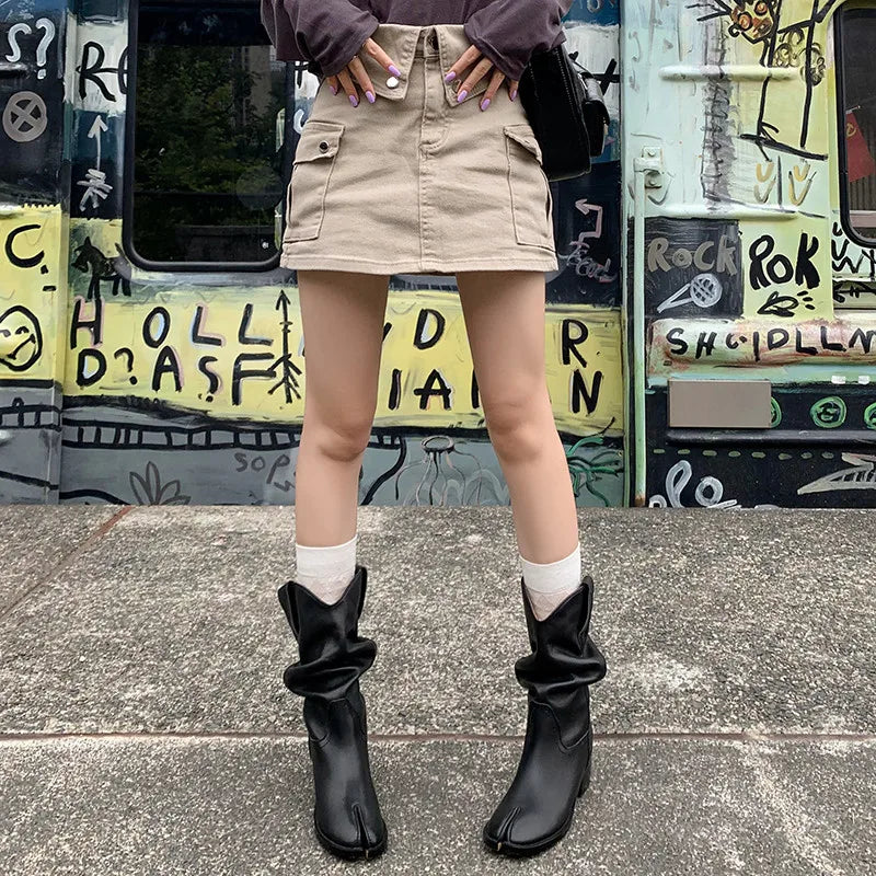 Tabi Western Boots Inspired By Maison Margiela