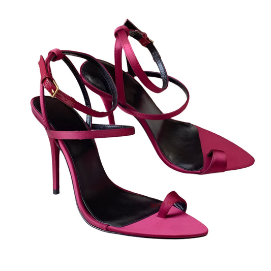 "Dive" Double Strap Stiletto High Heel Sandals Inspired By Saint Laurent