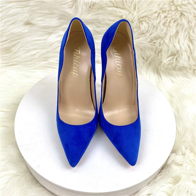 Blue High Heel Stiletto Pumps