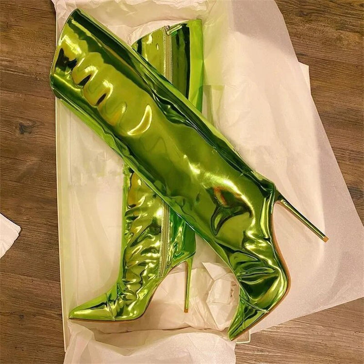 KneeHigh Mirror Boots Sansa Costa