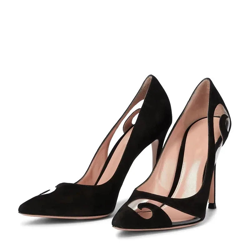 "Ribbon D'Orsay" High Heel Pumps Inspired By Gianvito Rossi