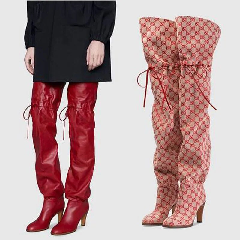 Gucci Inspired Over Knee Boots
