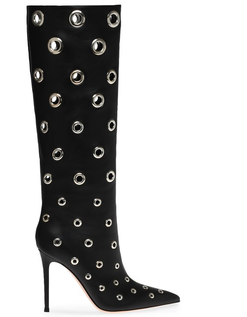 Gianvito Rossi Inspired Metal Hole Boots