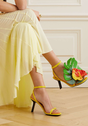 Yellow Petal Sandal Inspired by Loewe