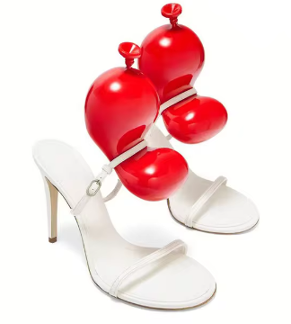 Balloon Detail High Heel Sandals