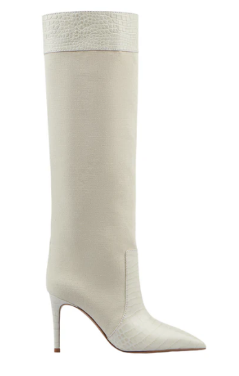 Crocodile Pattern Effect High Heel Boots