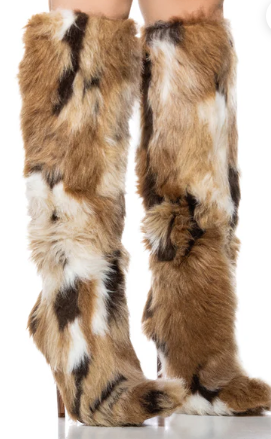 "Upsetter" Furry High Heel Stiletto Boots Inspired By Azalea Wang