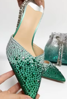 Crystals Embellished Pumps Inspired by Jimmy Choo