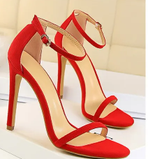 Classic Red High Heel Stiletto Sandals