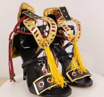 Samurai Trimmed Lace Up Stiletto Sandals