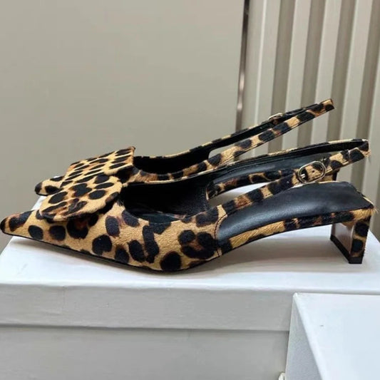 Circle Square Sling Back Pumps