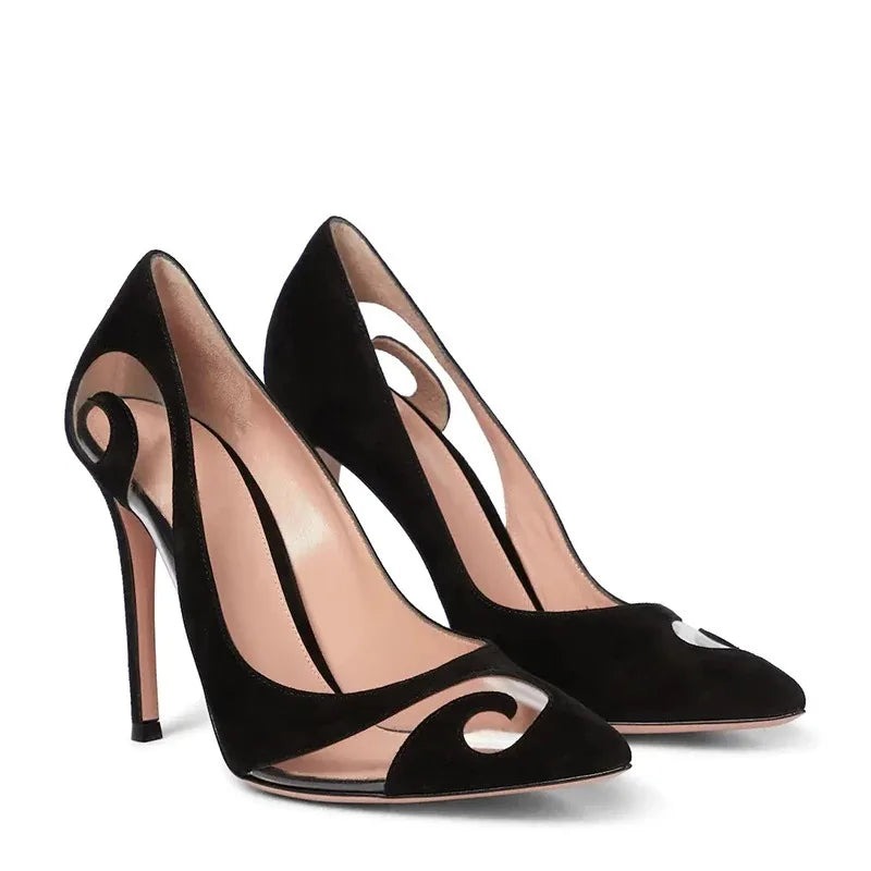 "Ribbon D'Orsay" High Heel Pumps Inspired By Gianvito Rossi