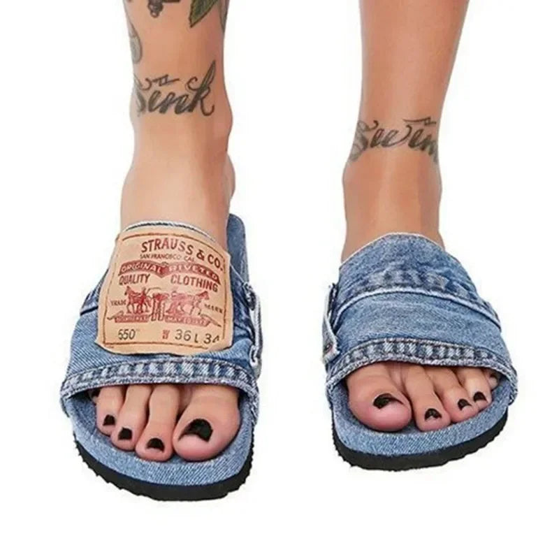 Levis inspired Denim Slipper