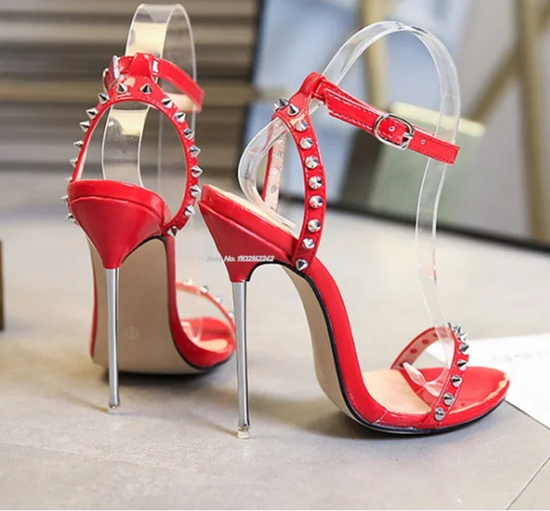 Rivet Thin Strap Sandals Inspired By Steve Madden