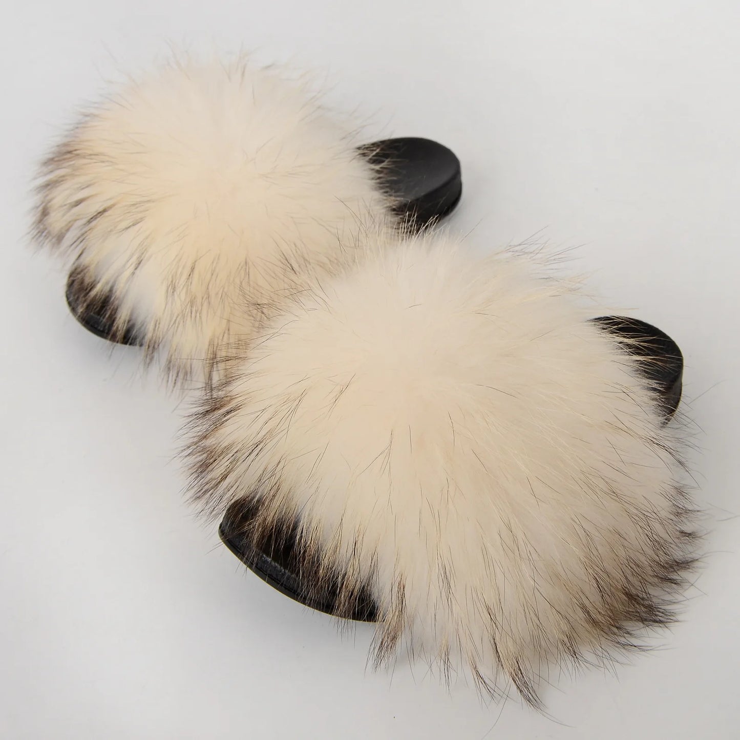 Assorted Multi-Colour Fur Slippers