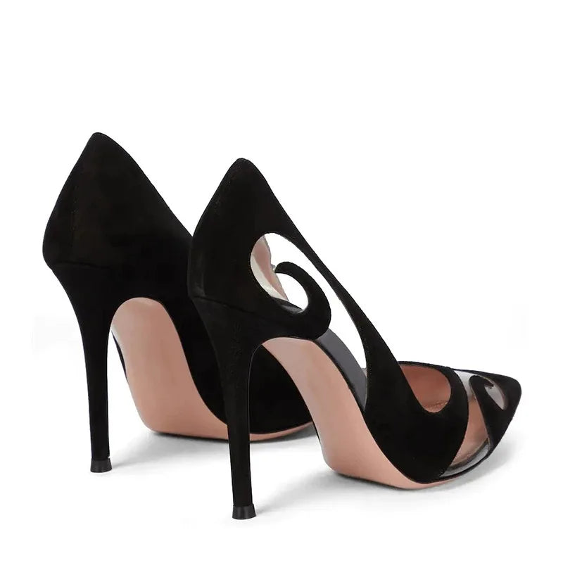 "Ribbon D'Orsay" High Heel Pumps Inspired By Gianvito Rossi