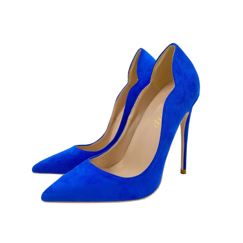 Blue High Heel Stiletto Pumps