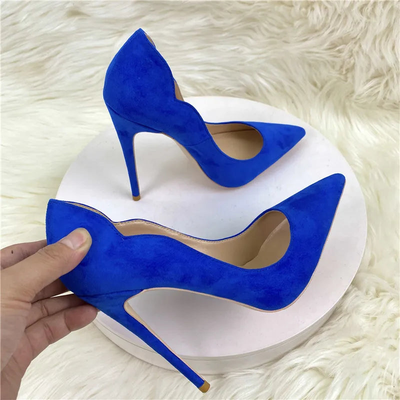 Blue High Heel Stiletto Pumps