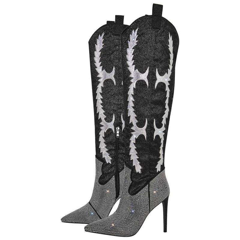 Rhinestone Boots Inspired by Gianni Bini