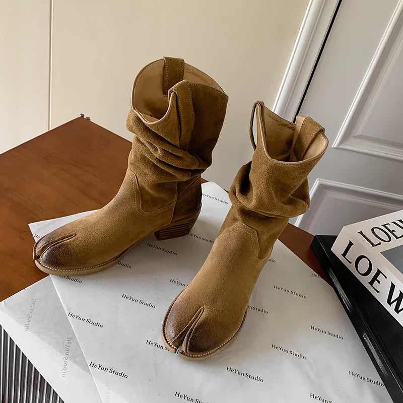 Tabi Western Boots Inspired By Maison Margiela