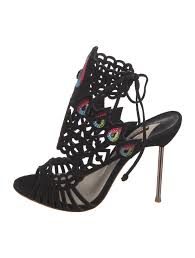Cut Out Design High Heel Sandals