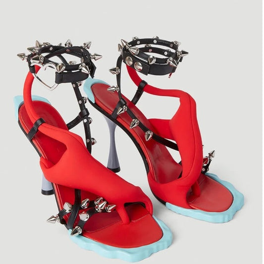 Studded Flower Kitten Heels Inspired By Ottolinger