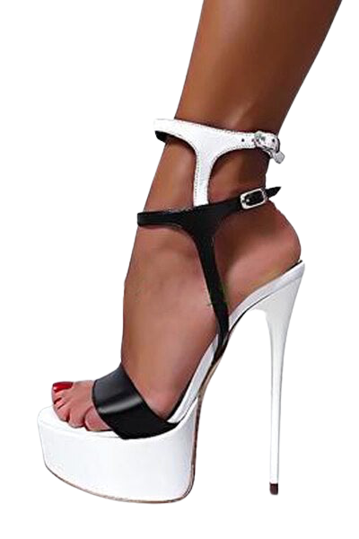 Buy STUPMARY Womens Platform Chunky High Block Heels Ankle Strap Buckles  Wedge Dress Pumps Fashion Dress Party Shoes, Black, 8 at Amazon.in
