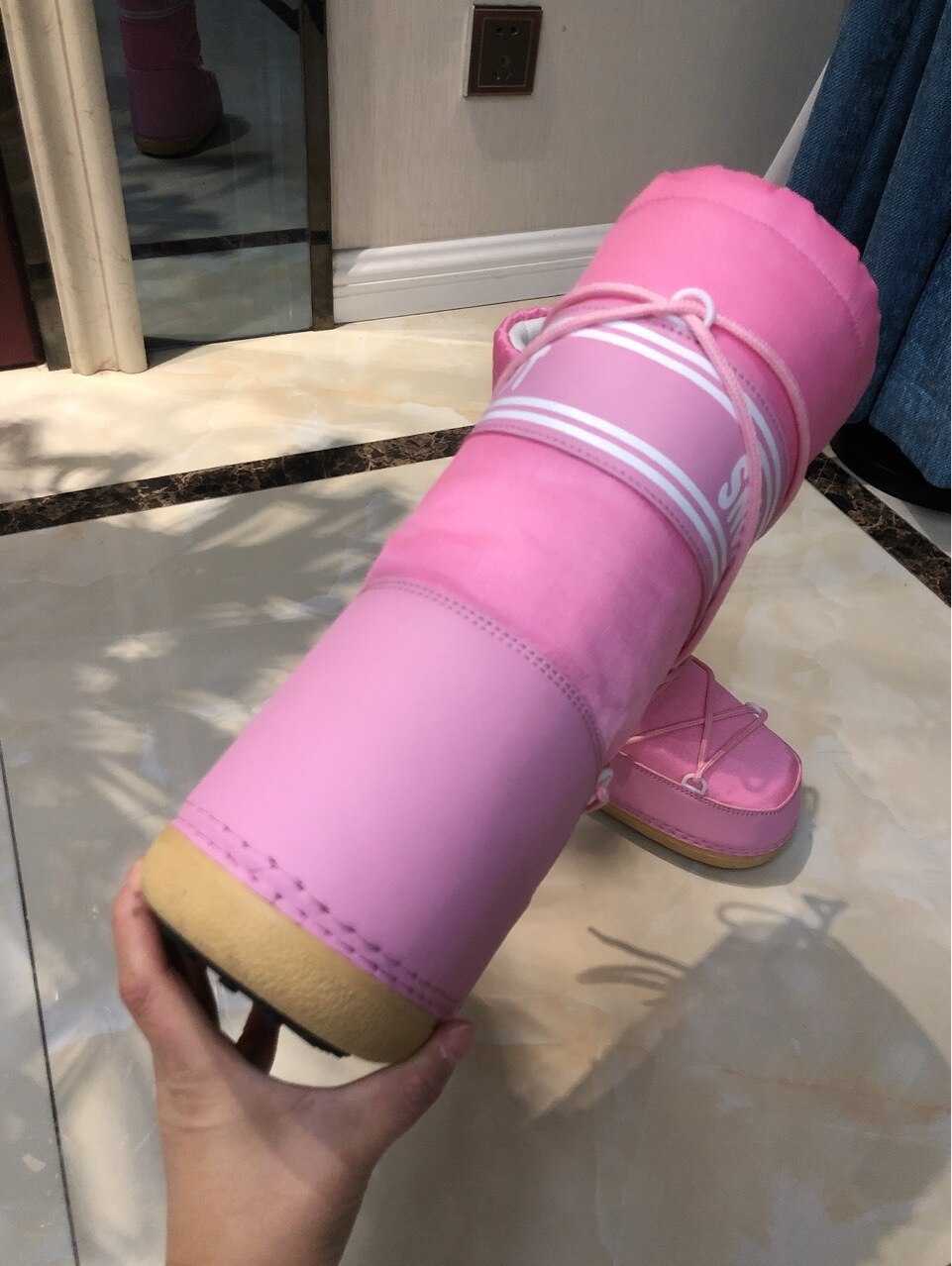 Puff Lace Up Platform Moon Boot