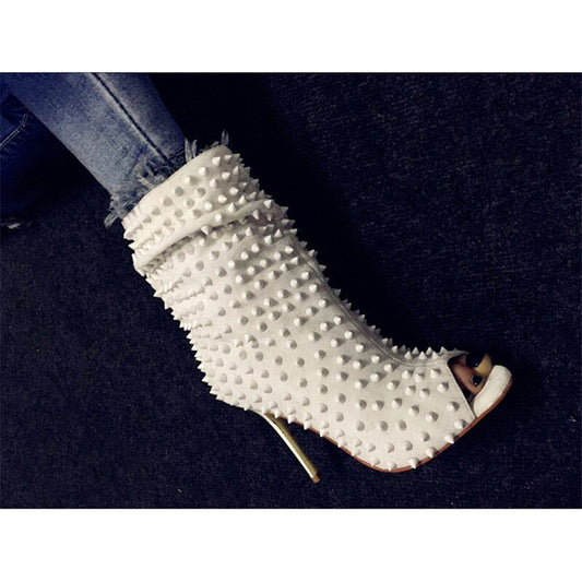 Toe Thin High Heel Boots - Sansa Costa
