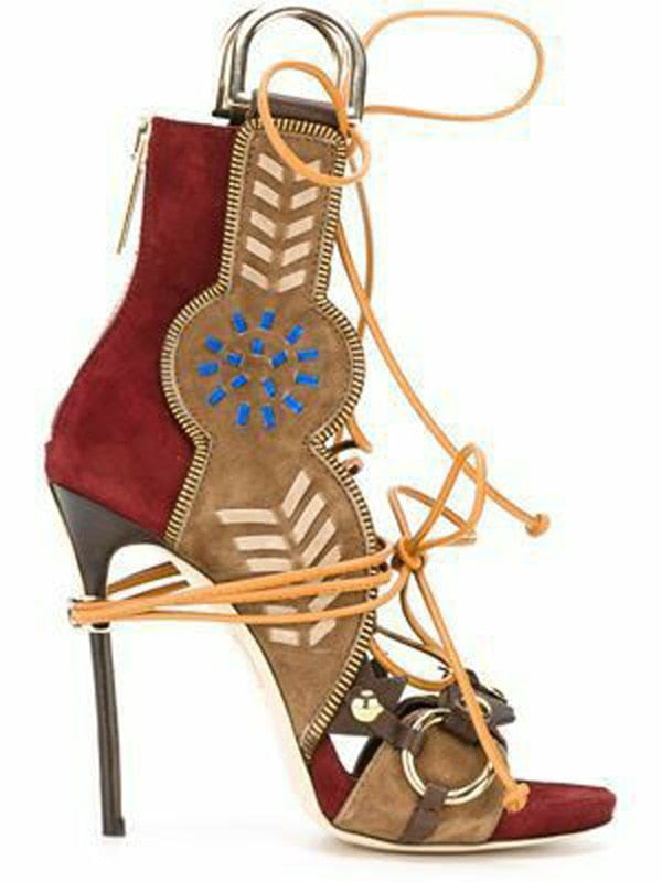 Stiletto Heels Ankle Strap Heels Sandals - Sansa Costa