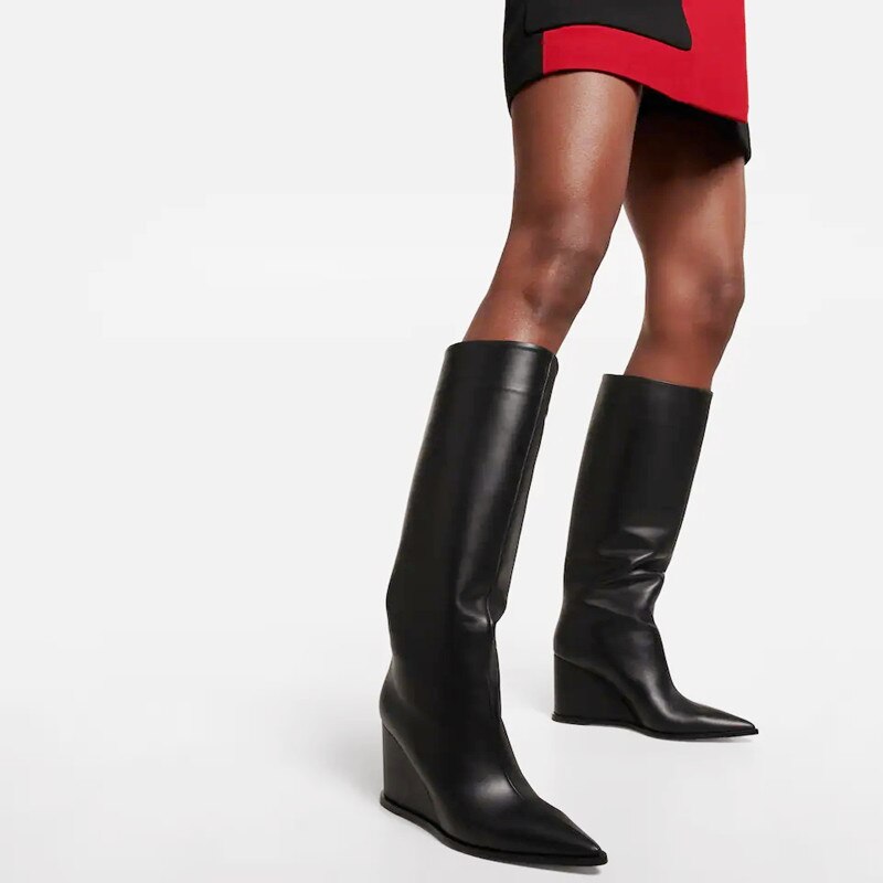 Knee-High Long Modern Boots - Sansa Costa