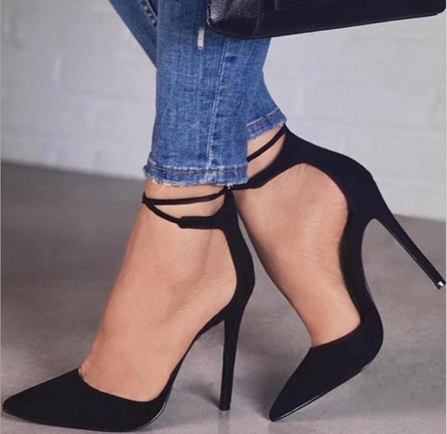 Thin lace up clearance heels