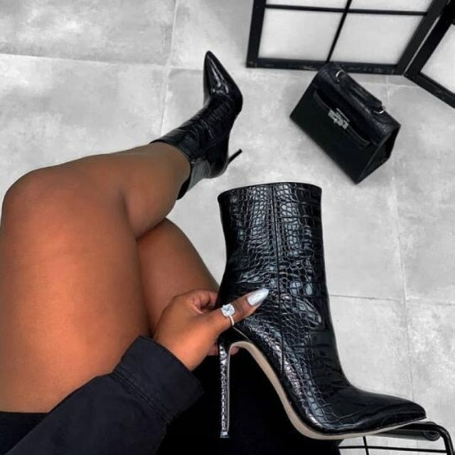 High Heels Female Boots- Sansa Costa