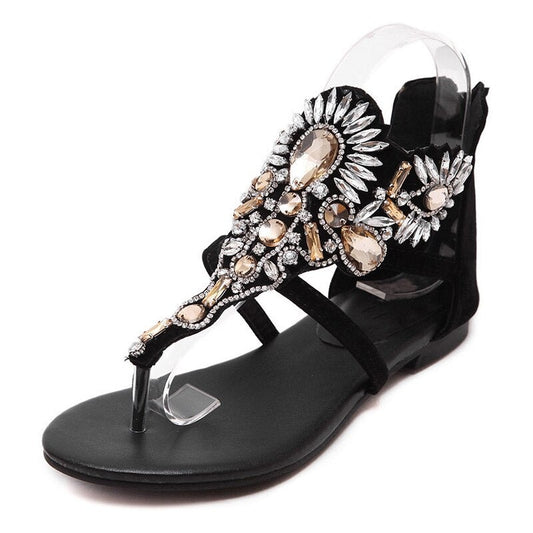  Rhinestone Luxury Diamond Flats- Sansa Costa