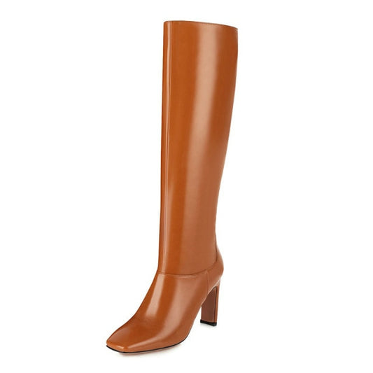 Knee Length High Heel Boots- Sansa Costa