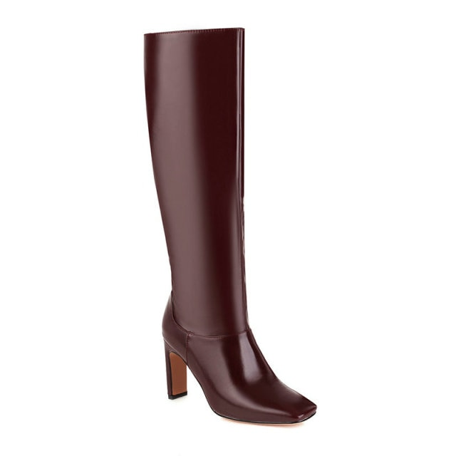 Knee Length High Heel Boots – Sansa Costa