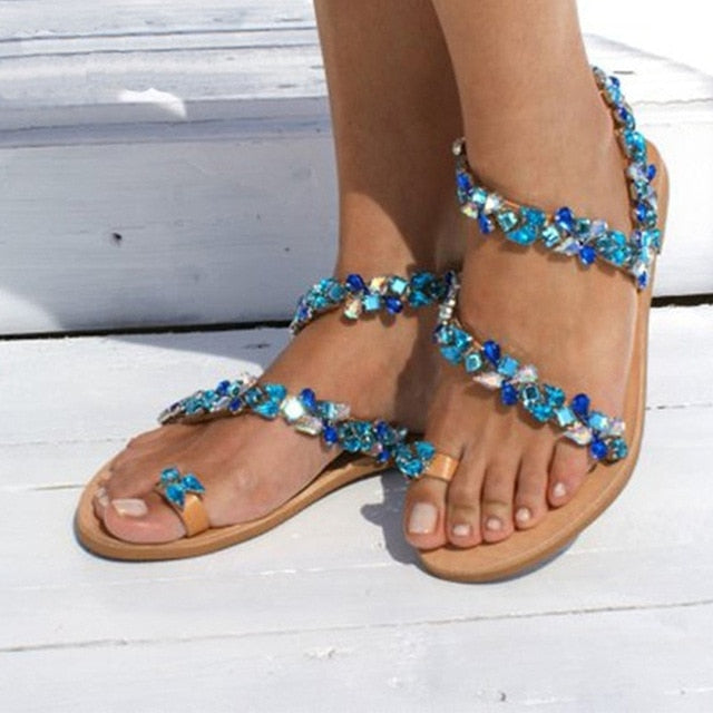  Ladies Rhinestones Sandals- Sansa Costa