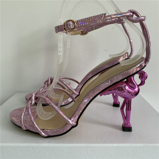 Flamingo High Heel Sandals- Sansa Costa