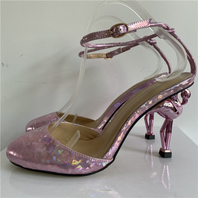 Flamingo High Heel Sandals- Sansa Costa